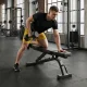 4Fizjo Hexagonal Bitumen Dumbbells 2 x 8 kg, Black