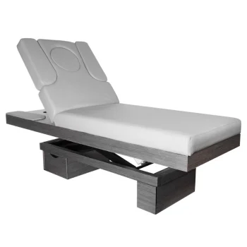 Azzurro 815B elektrinis SPA kosmetologinis gultas su šildymu ir LED, pilkas