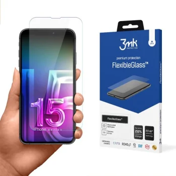 3MK Flexibleglass ekrano apsauga, skirta Apple iPhone 15 Plus 6.7''
