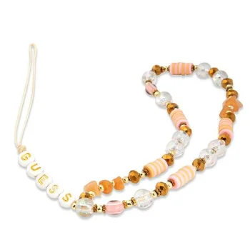Guess Beads Bohemia telefono virvelė GUSTBOHP, ruda