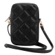 Guess Zip Quilted 4G telefono dėklas-rankinė, juodas