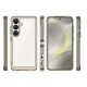 Dėklas Samsung Galaxy S25 Edge Outer Space Case su lanksčiu rėmeliu, juodas, pusiau permatomas