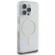 Guess iPhone 16 Pro Max dėklas IML Glitter Circle MagSafe, skaidrus
