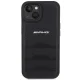 Mercedes-AMG dėklas iPhone 15 telefonui Leather Debossed Lines, juodas