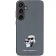 Karl Lagerfeld dėklas Samsung Galaxy S24 Plus telefonui Saffiano KC Pin, pilkas