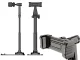 Adjustable Rotating Desk Stand for Phone and Tablet, Black