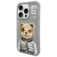 Dėklas iPhone 15 Pro Nimmy Cool&Cute 2.0 Bear, pilkas