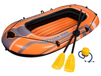 Pripučiama valtis Bestway Hydro-Force 61062 su irklais ir pompa, 196 x 114 cm