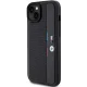 BMW Perforated Tricolor Line dėklas iPhone 15 Plus / 14 Plus, juodas