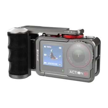 Puluz metalinis apsauginis dėklas su rankena DJI Osmo Action 5 Pro / 4 / 3