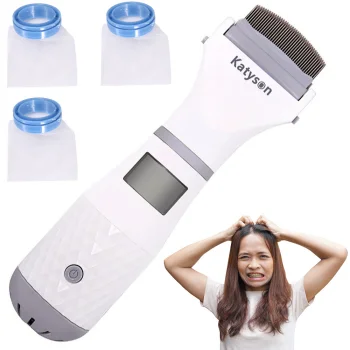 Elektrinės šukos nuo utėlių ir glindų su filtru