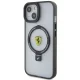 Ferrari dėklas iPhone 15 Plus / 14 Plus su Ring Stand ir MagSafe, skaidrus