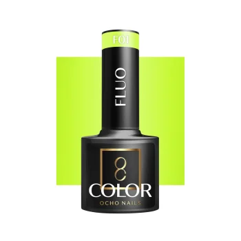 Ocho Nails Fluo F01 Hybrid Gel Polish, 5 g