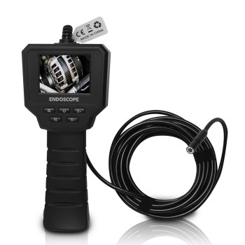 LTC Endoscopic Inspection Camera with 2.4" LCD Screen 5m IP67, Black