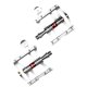 Rockbros JT410S dviračio pedalai su 4 guoliais - sidabriniai
