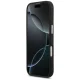 Guess dėklas iPhone 17 telefonui PU Leather Triangle Logo MagSafe, juodas