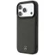 Dėklas Mercedes Leather Mesh Bow Line MagSafe, skirtas iPhone 18 Pro Max / 17 Pro Max, tamsiai pilkas