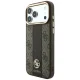 Guess 4G Stripe Round and Classic Logos MagSafe dėklas iPhone 17 Pro / 18 Pro, rudas