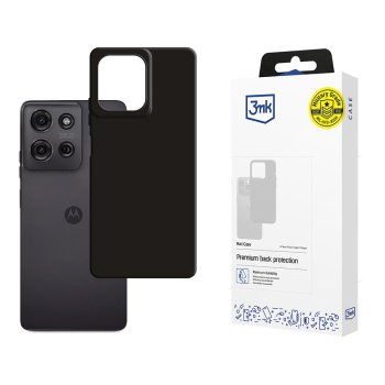 Dėklas 3Mk Matt Case skirtas Motorola Moto G75, juodas