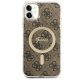 Guess iPhone 11 Case 4G MagSafe, Brown