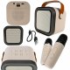 Karaoke Set with 2 Microphones and Portable Speaker