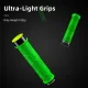 Dviračio rankenėlės Rockbros 40720007005 su atšvaitais 22 mm, žalios