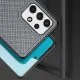 Dux Ducis Fino dėklas telefonui Samsung Galaxy A73 su nailono danga, mėlynas