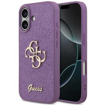 Guess Fixed Glitter Big 4G Case for iPhone 17 Purple
