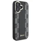 DKNY Checkered Pattern MagSafe dėklas iPhone 16 Plus telefonui, juodas