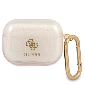 Guess Glitter Collection AirPods Pro dėklas, Auksinis