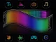 Lankstus LED skydelis ant stiklo 16x64, Bluetooth, su pulteliu, 37.5 x 9.5 cm