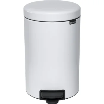 Brabantia Newicon šiukšliadėžė su pedalu, 12L, balta