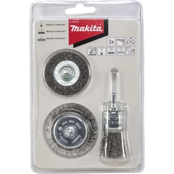 Makita D-66070 vielinių šepetėlių rinkinys, 3 vnt.