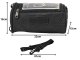 Waterproof Bike Handlebar Bag with Phone Holder and Shoulder Strap, Black