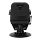 Barber Chair Gabbiano Bruno, Black with Black Base