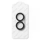Ringke iPhone 17 kameros apsauginis stiklas (2 vnt.), juodas