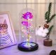 Eternal Rose in Glass LED, Pink