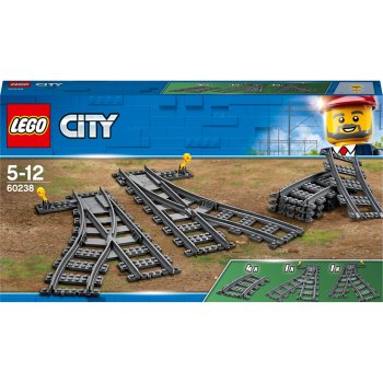 LEGO City 60238 Switch Tracks bėgių iešmų rinkinys