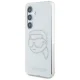 Karl Lagerfeld Rhinestones dėklas Samsung Galaxy S25, skaidrus