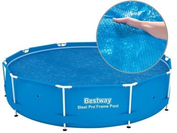 Bestway 58241 soliarinė baseino uždanga 305 cm karkasiniams baseinams, mėlyna