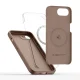 Tech-Protect Silicone MagSafe dėklas iPhone 16e / 17e, rudas