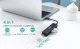 Choetech HUB-U02 USB-C adapteris į RJ-45 ir 3x USB 3.0, juodas