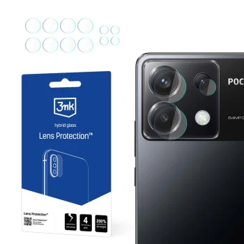 3mk Lens Protection hibridinis kameros stiklas Poco X6 5G