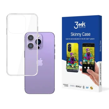 3mk dėklas iPhone 14 Pro Max telefonui Skinny Case, skaidrus