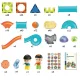 Glow in the Dark Magnetic Tiles Marble Run Set 252 pcs