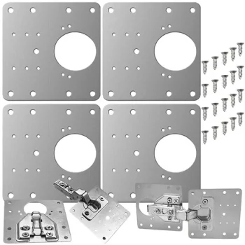 Malatec Hinge Repair Plates, 4 pcs, 9x9 cm