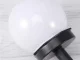 Sodo saulės energijos LED šviestuvai-rutuliai RGB 10 cm, 4 vnt.