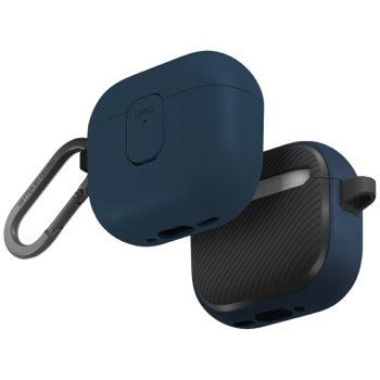 Dėklas AirPods 4 ausinėms Uniq Clyde Lock, mėlynas