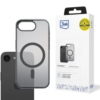 3mk Frosty MagCase dėklas iPhone 16E, juodas