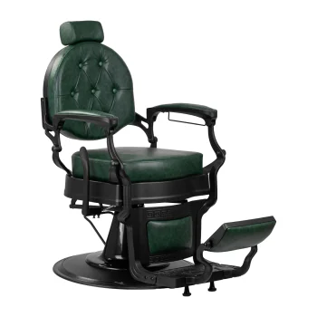Barber Chair Gabbiano President Green with Black Base